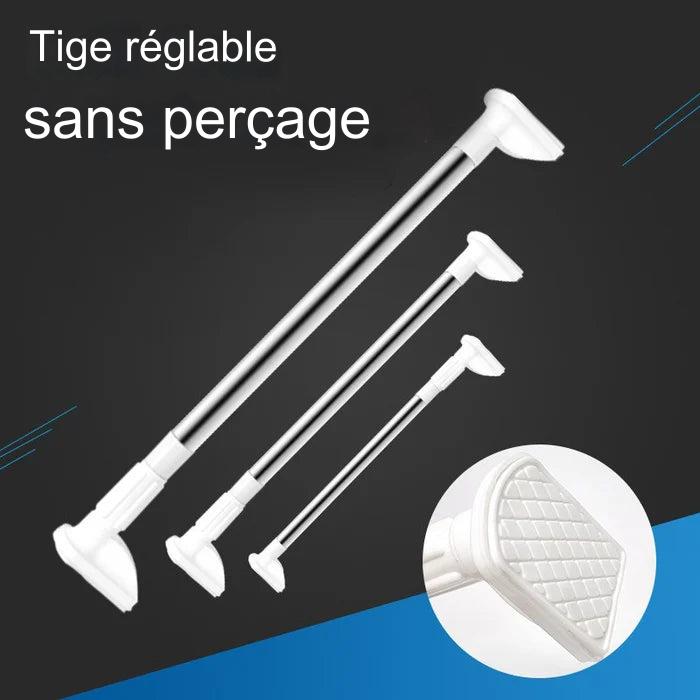 Tige réglable à montage facile