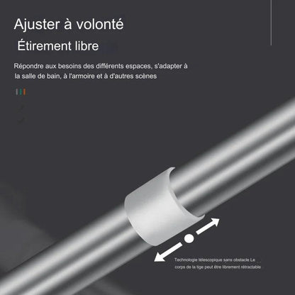 Tige réglable à montage facile