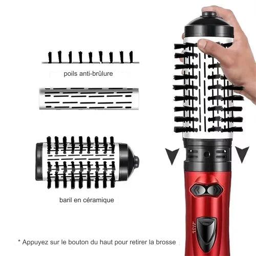 Brosse Sèche-Cheveux Multifonctionnelle - Cheveux Secs, Bouclés et Lisses