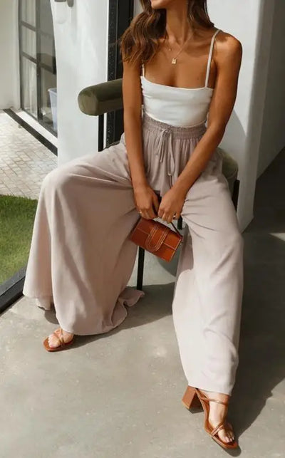 IMIDA™ - Pantalons longs à taille haute