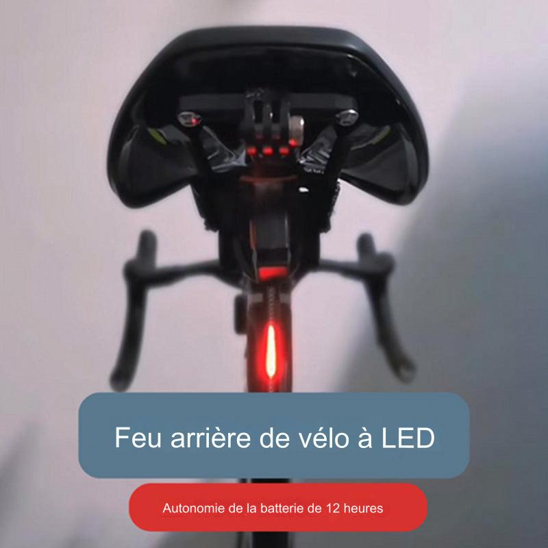 Feu arrière de vélo à LED - Sûr et visible lors de vos déplacements !