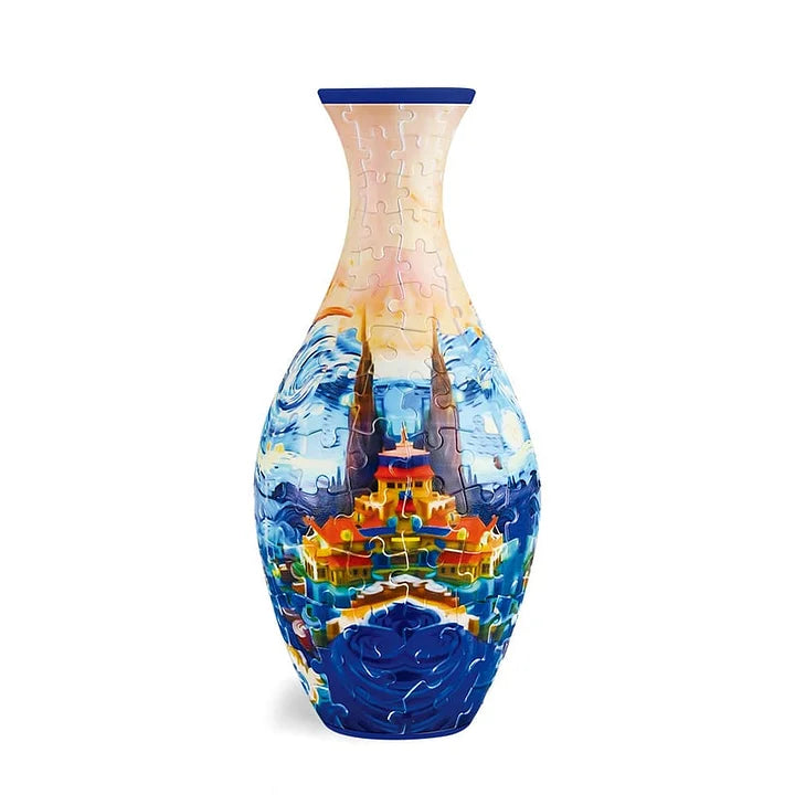 ✨Vase puzzle artistique 3D à thème saisonnier 🌸 Un cadeau parfait 🎁