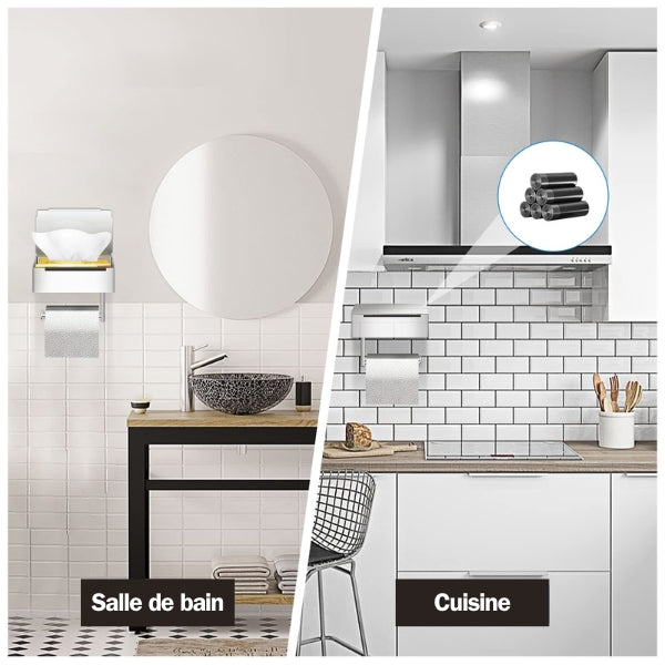 Porte-rouleau de papier toilette multifonctionnel