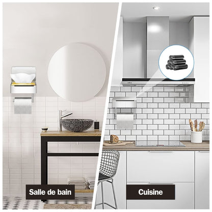 Porte-rouleau de papier toilette multifonctionnel