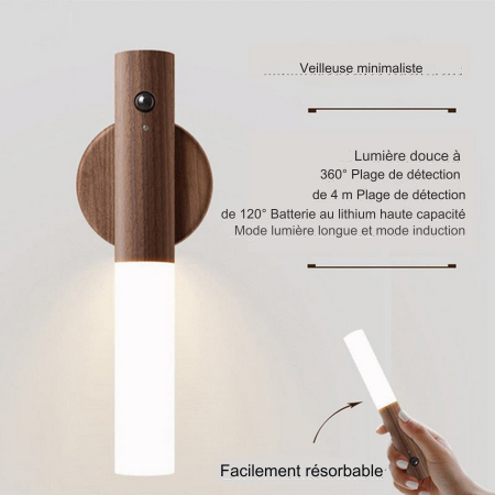 LumiWood™ Lumière d'ambiance sans connexion électrique