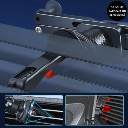 Xholdr™ - Support de téléphone de voiture à montage sur grille d'aération invisible