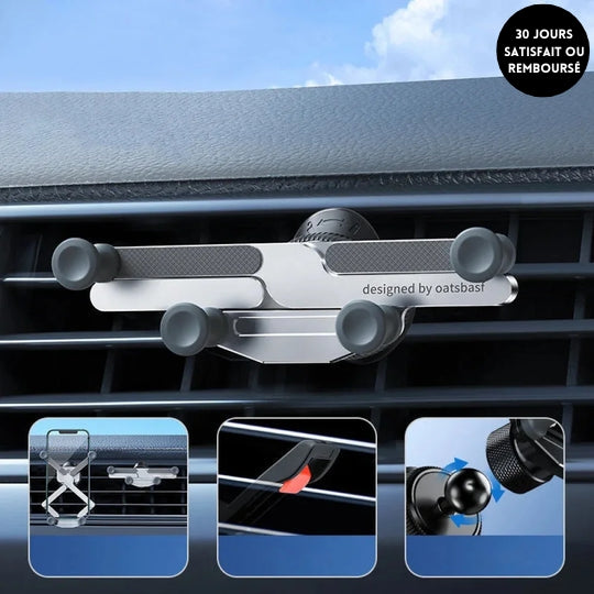 Xholdr™ - Support de téléphone de voiture à montage sur grille d'aération invisible