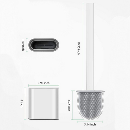 Brosse de toilette en silicone Hussea