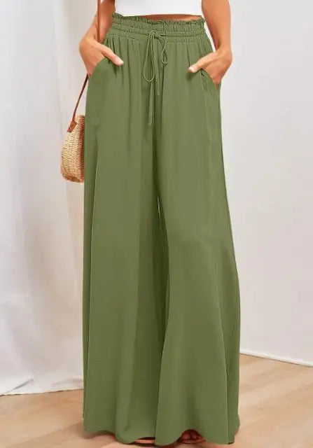 IMIDA™ - Pantalons longs à taille haute