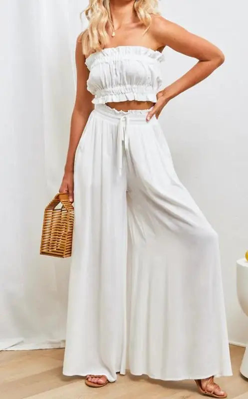 IMIDA™ - Pantalons longs à taille haute